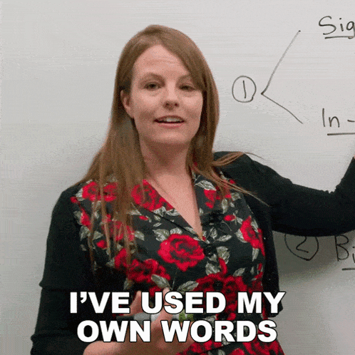 I'Ve Used My Own Words Emma GIF - I'Ve Used My Own Words Emma Engvid GIFs