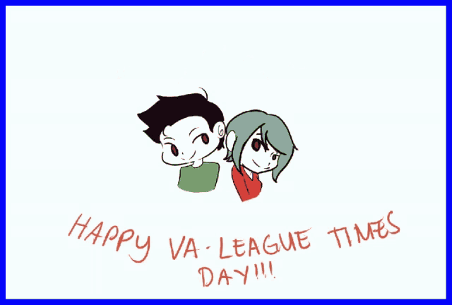 a drawing of a witch and a wizard says happy va-league times