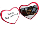 a couple of hearts with the words barry my beloved on them