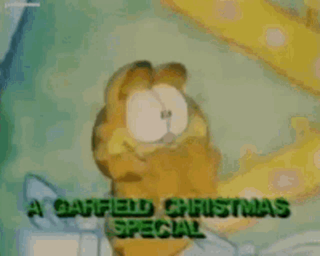 a garfield christmas special is being advertised