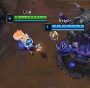 lulu and veigar are playing a game of league of legends together