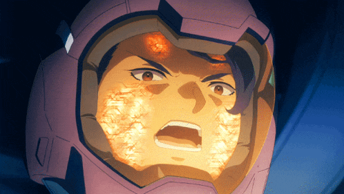 a close up of a person wearing a helmet