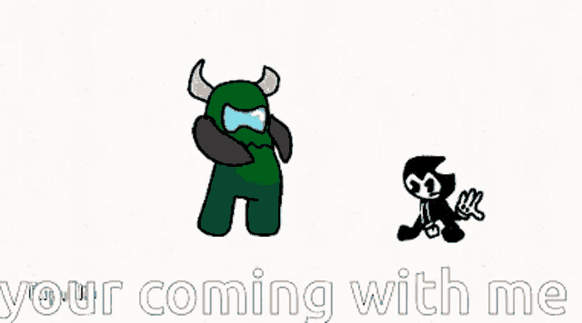 a cartoon of a swamp with the words your coming with me
