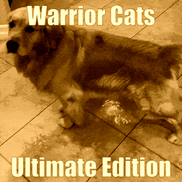a warrior cats ultimate edition poster with a dog on it