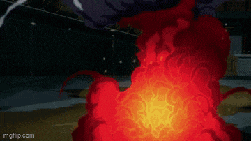 a pixel art of a fire with the words imgflip.com in the corner