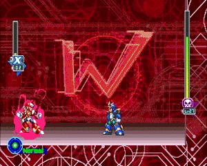 a video game with the letter w in the middle of the screen