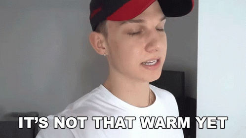 Its Not That Warm Yet Conner Bobay GIF - Its Not That Warm Yet Conner Bobay Brittney Britania GIFs