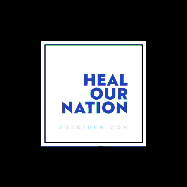 a colorful image with the words heal our nation