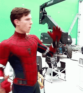 Peter Parker Stretching GIF - Peter Parker Stretching Stretch GIFs