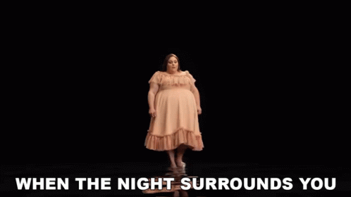When The Night Surrounds You Chrissy Metz GIF - When The Night Surrounds You Chrissy Metz Im Standing With You Song GIFs
