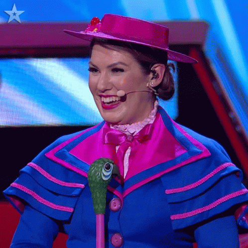 Laughing Mary P GIF - Laughing Mary P Britains Got Talent GIFs