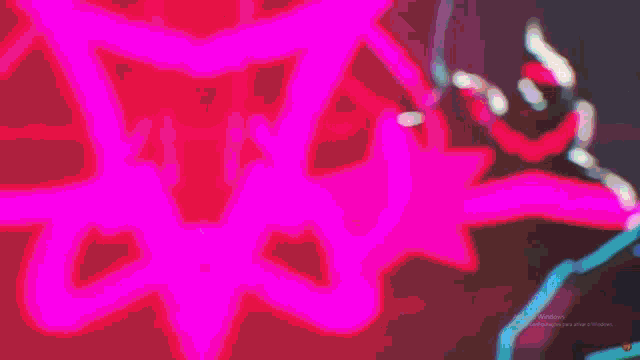 a drawing of a person with a pink star in front of them