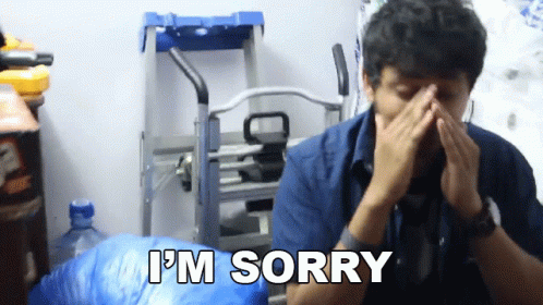 Im Sorry The Six GIF - Im Sorry The Six Excuse Me GIFs