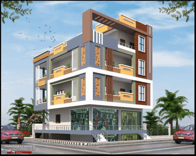 an artist 's impression of a building by shahnawaz amirco