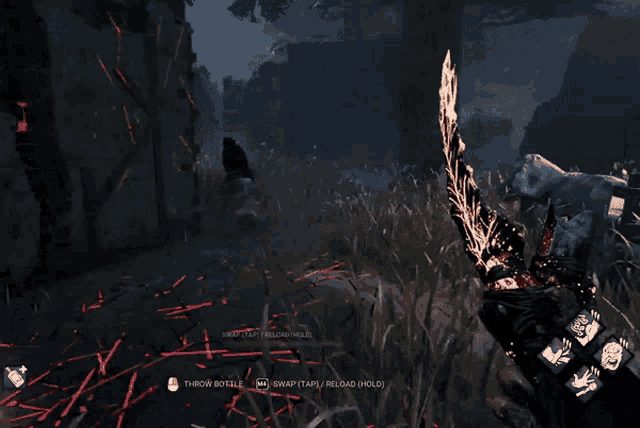 a screenshot of a video game that says " throw battle "
