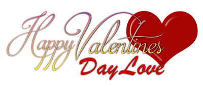 a valentine 's day greeting with a red heart and the words happy valentine 's day love