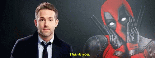 Ryan Reynolds Deadpool GIF - Ryan Reynolds Deadpool Thank You GIFs