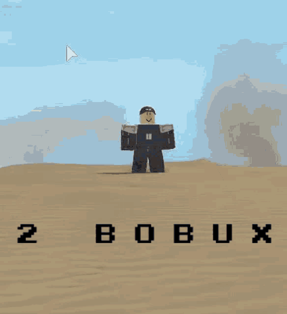 a person is playing a video game called roblox and is going down a waterfall .
