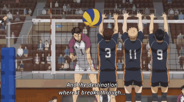 a volleyball player with the number 3 on the back of his shirt