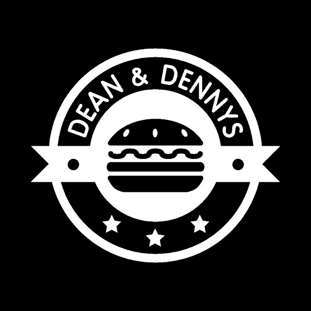 a black and white logo for dean & dennys