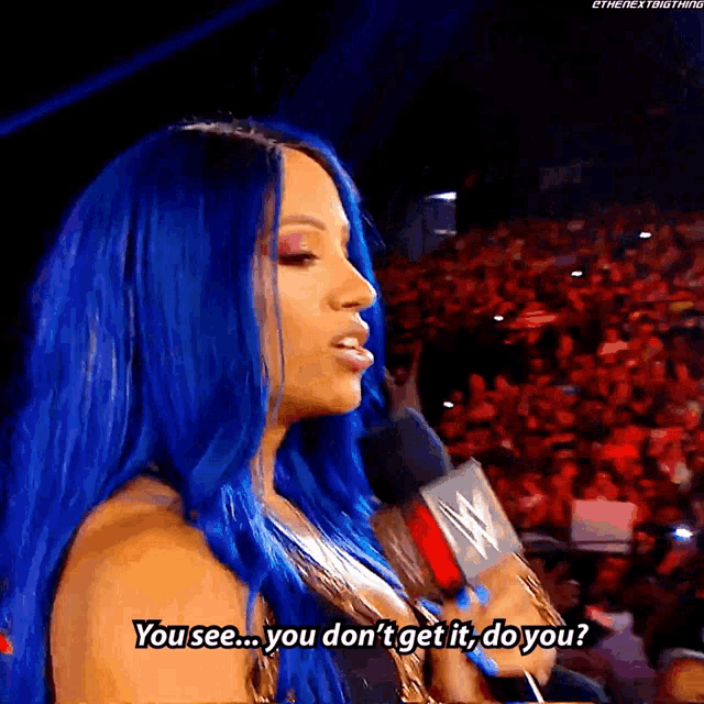 Sasha Banks You See GIF - Sasha Banks You See You Dont Get It GIFs