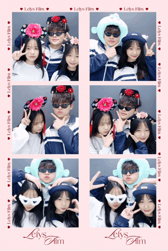a collage of photos with the words let 's film at the top
