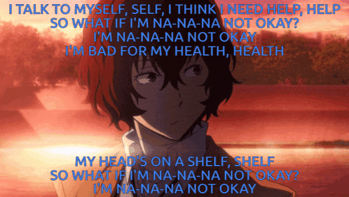 a picture of a man with the words i talk to myself