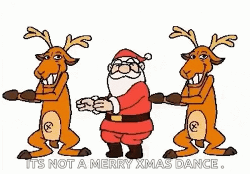 Its Not Merry Christmas Dance GIF - Its Not Merry Christmas Dance Moves GIFs