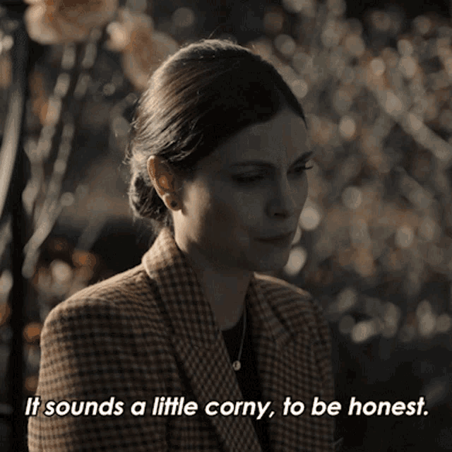 It Sounds A Little Corny To Be Honest Michelle Weaver GIF - It Sounds A Little Corny To Be Honest Michelle Weaver Morena Baccarin GIFs