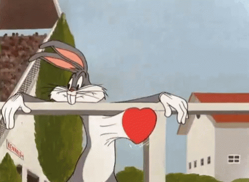 Bugs Bunny Heart GIF - Bugs Bunny Heart Heartbeat GIFs