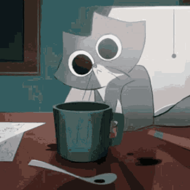Cat Cup GIF - Cat Cup Playing GIFs