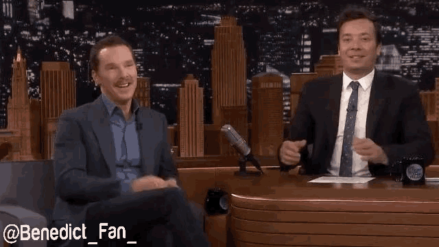 Benedict Cumberbatch Jimmy Fallon GIF - Benedict Cumberbatch Jimmy Fallon Stache GIFs