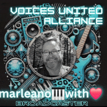 a poster for voices united alliance shows a man in a circle