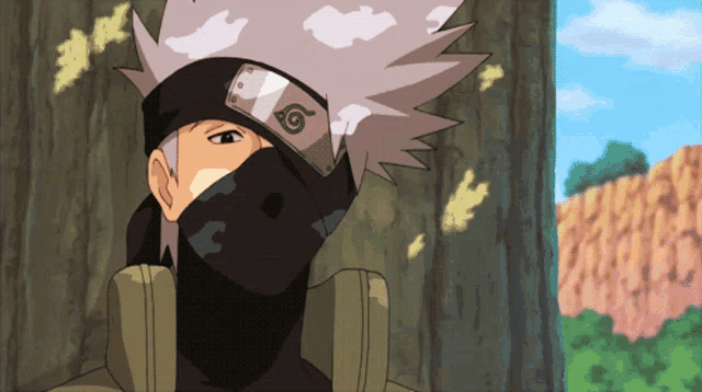 a cartoon character with a mask on his face and a headband with a letter g on it