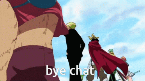 Bye Chat One Piece Bye Chat GIF - Bye Chat One Piece Bye Chat One Piece Walk GIFs