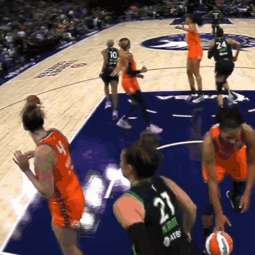 a basketball player with the number 21 on their back