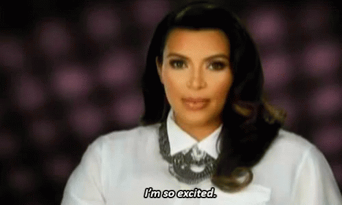 So Excited GIF - Kim Kardashian Keeping Up With The Kardashians Excited GIFs