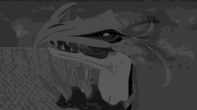 a black and white drawing of a dragon with the words " зубы хотят кусать " on the bottom