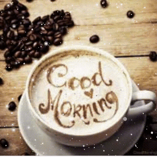 Good Morning Coffee GIF - Good Morning Coffee Coffee Beans GIFs