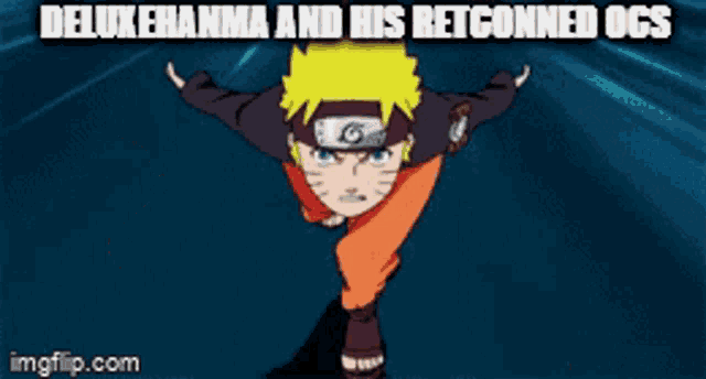 a cartoon of a man with a bandage on his head and the words " delux ehanna and his retconned ogs "
