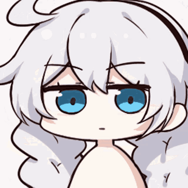 a drawing of a person 's face with blue eyes