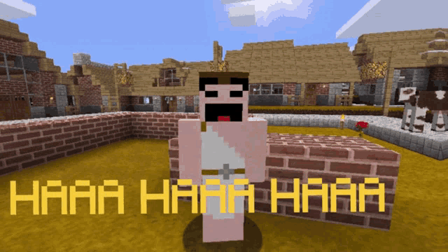 a screenshot of a video game with the words haaa haaa haaa on it