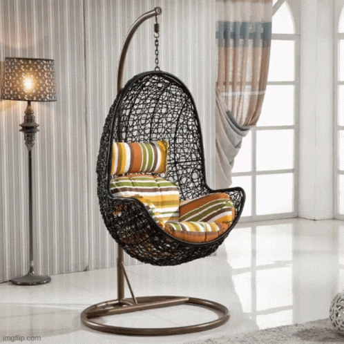 Leather Lounge Chair Outdoor Swing Rattan GIF - Leather Lounge Chair Outdoor Swing Rattan GIFs