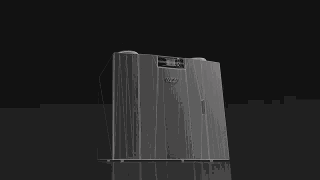 a wolf product is shown in a black background