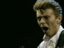 David Bowie GIF - Horror Shocked Wow GIFs