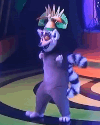 King Julien Madagascar GIF - King Julien Madagascar Mascot Costume GIFs