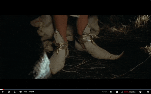 a video of a person 's feet is playing on a netflix website