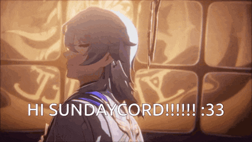 a picture of a girl with the words hi sundaycord