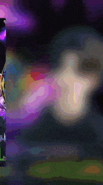 a colorful background with a purple and blue circle in the middle