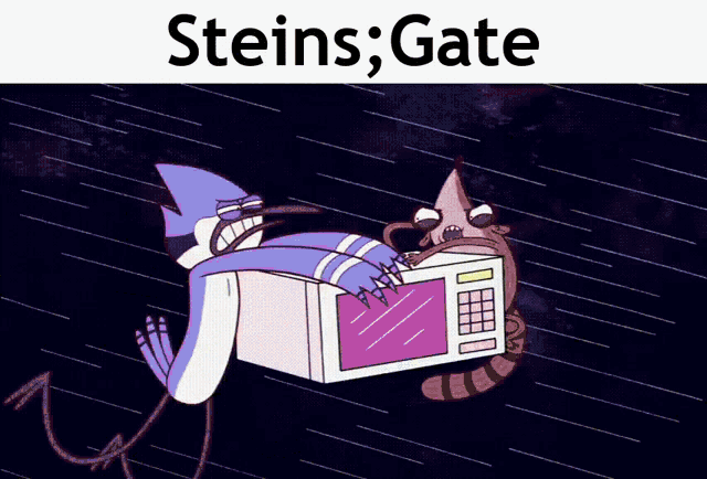Regular Show Steins Gate GIF - Regular Show Steins Gate GIFs
